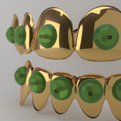 8X8 gold and Jade prototype (détail)